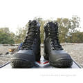Leather Top Military Combat Boots With Anti-Skid Rubber Out